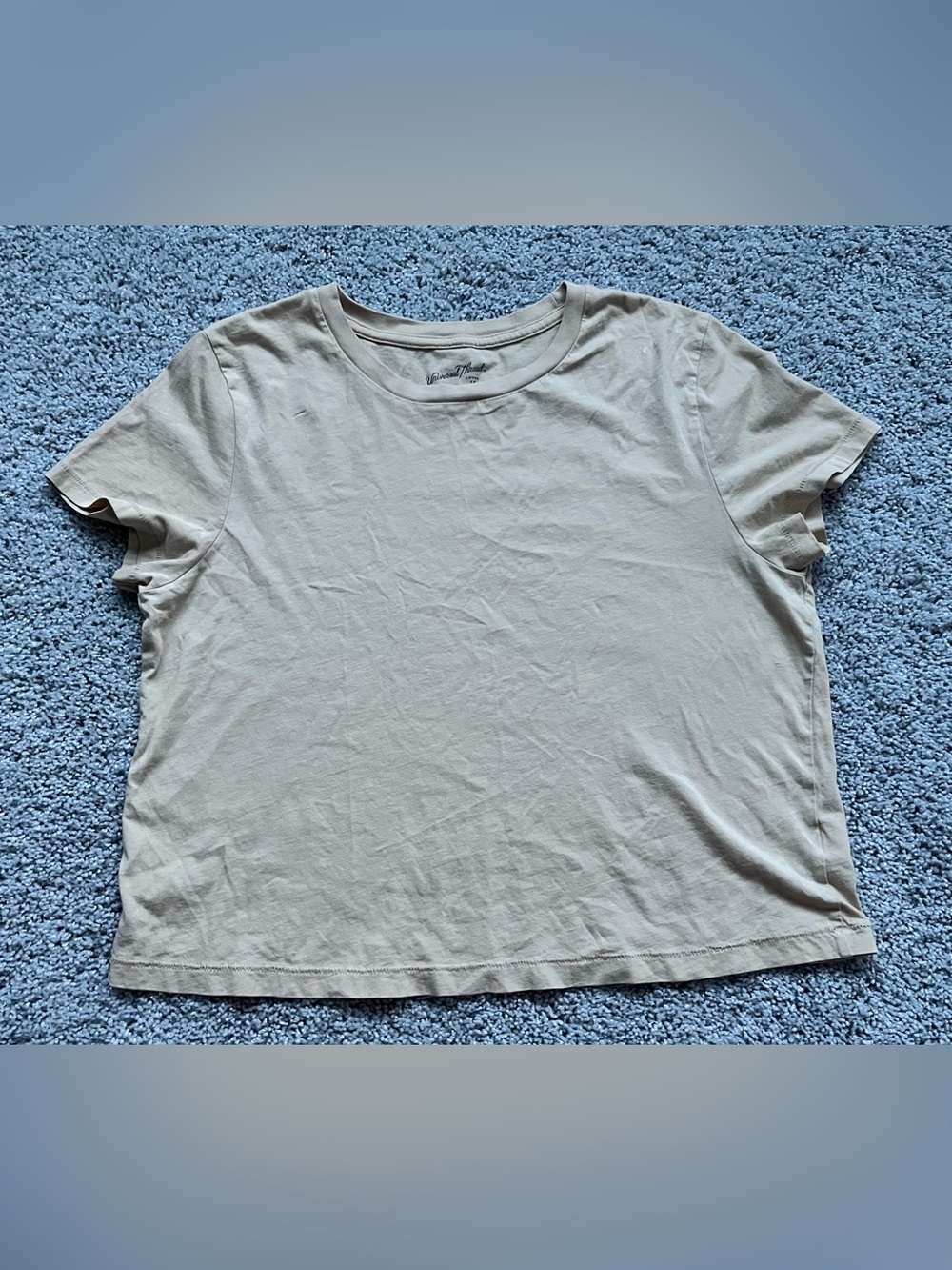 Universal Thread Beige Crop Tee
